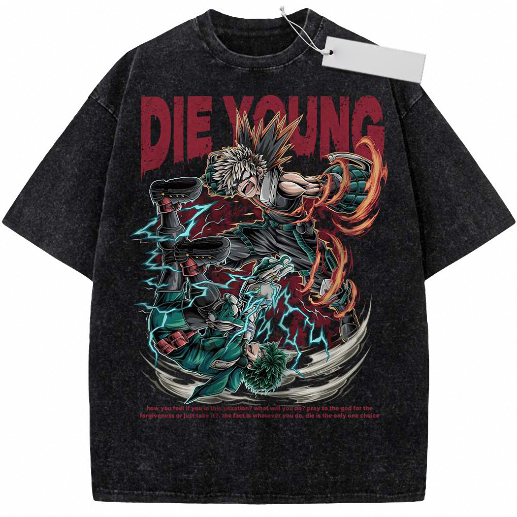 Katsuki Bakugo vs Izuku Midoriya Shirt, MHA Shirt, Anime Shirt, Vintage T-Shirt 4