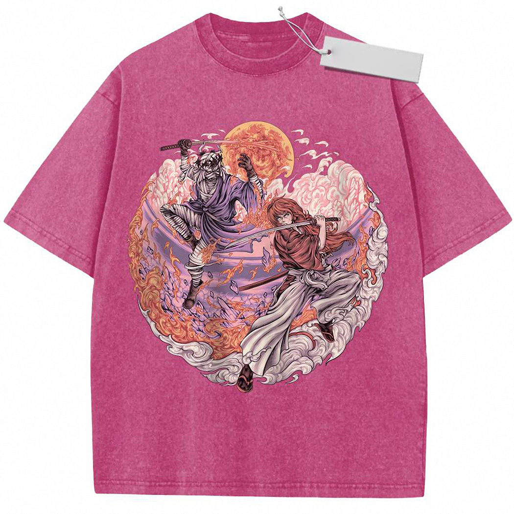 Kenshin Himura vs Shishio Makoto Shirt, Rurouni Kenshin Shirt, Anime Shirt, Vintage Tee 7