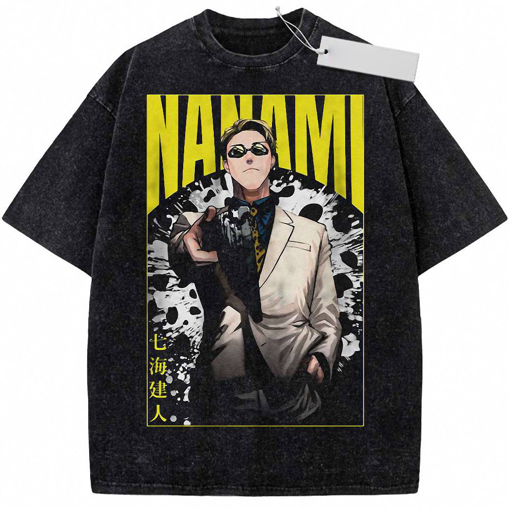 Kento Nanami Shirt, Jujutsu Kaisen Shirt, Anime Shirt, Vintage Tee 3