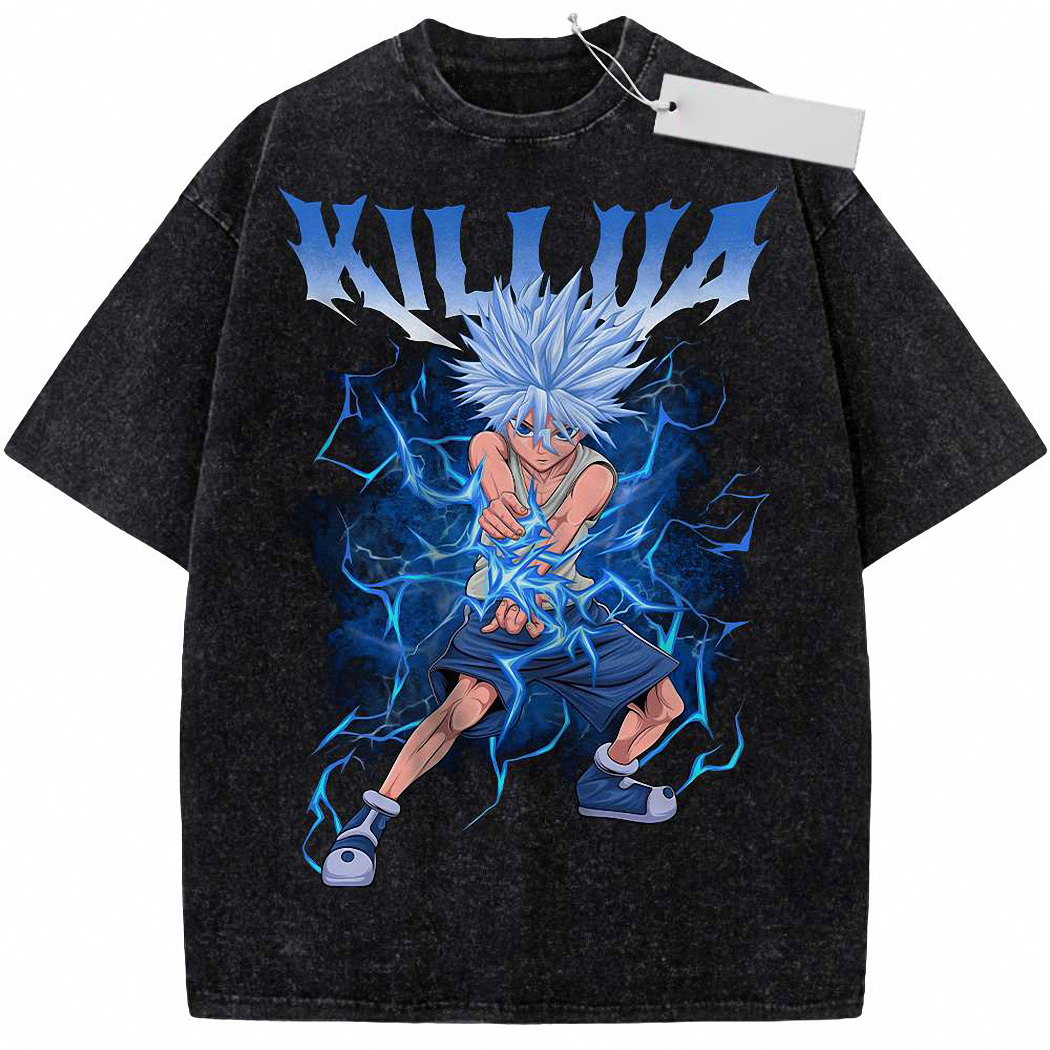 Killua Zoldyck Shirt, Hunter x Hunter Shirt, Anime Shirt, Vintage T-Shirt 5