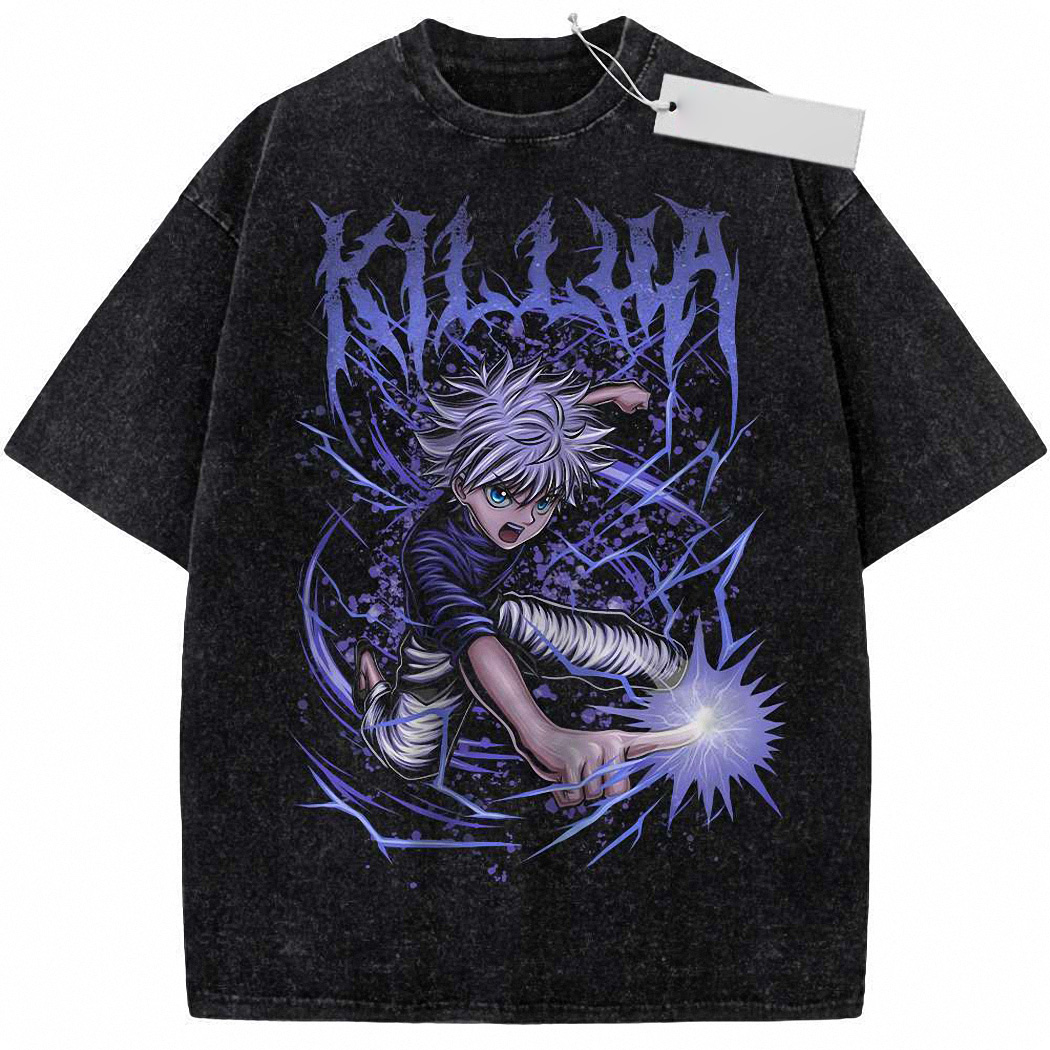 Killua Zoldyck Shirt, Hunter x Hunter Shirt, HxH Shirt, Anime Shirt, Vintage Tee 9