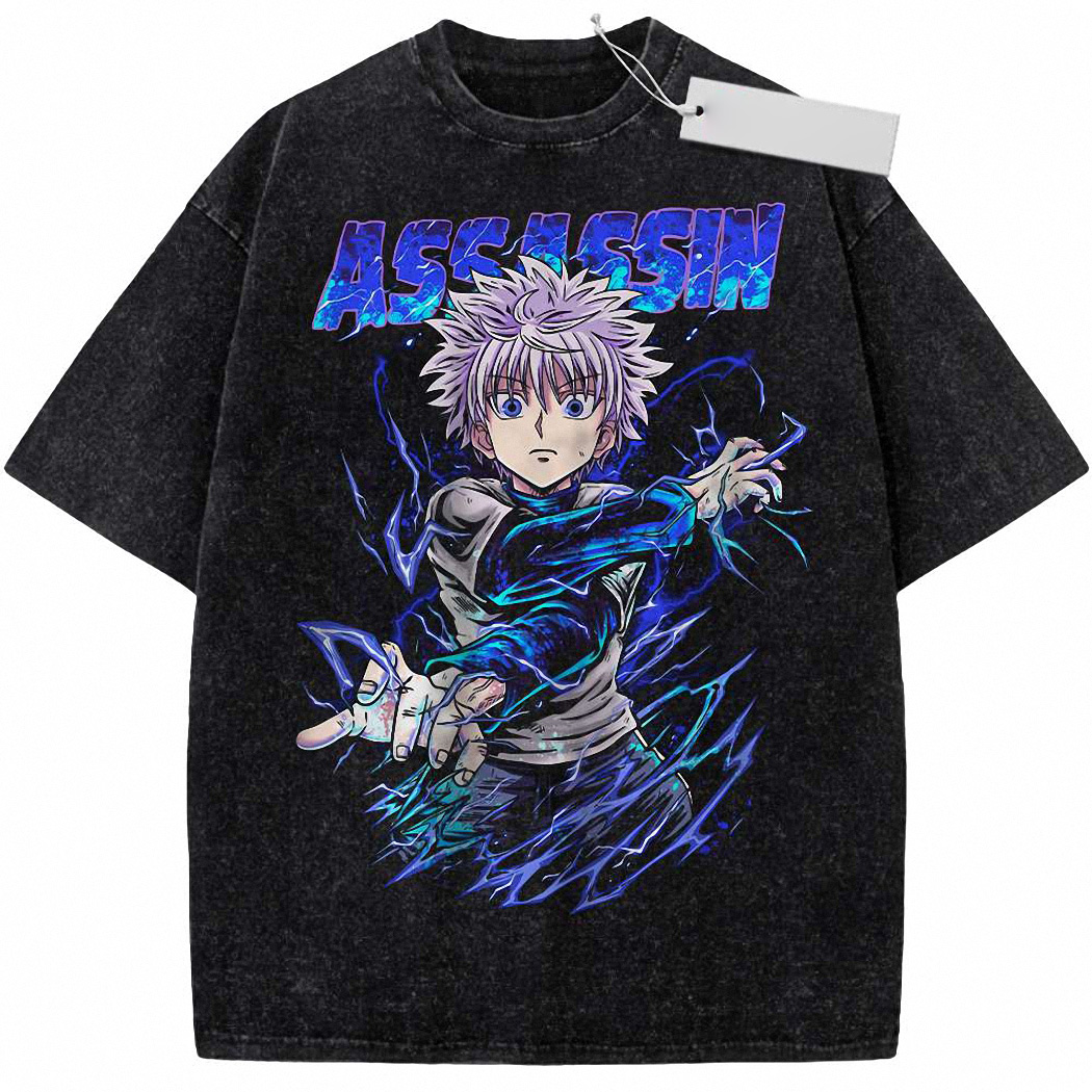 Killua Zoldyck Shirt, Hunter x Hunter Shirt, HxH Shirt, Anime Shirt, Vintage Tee 2