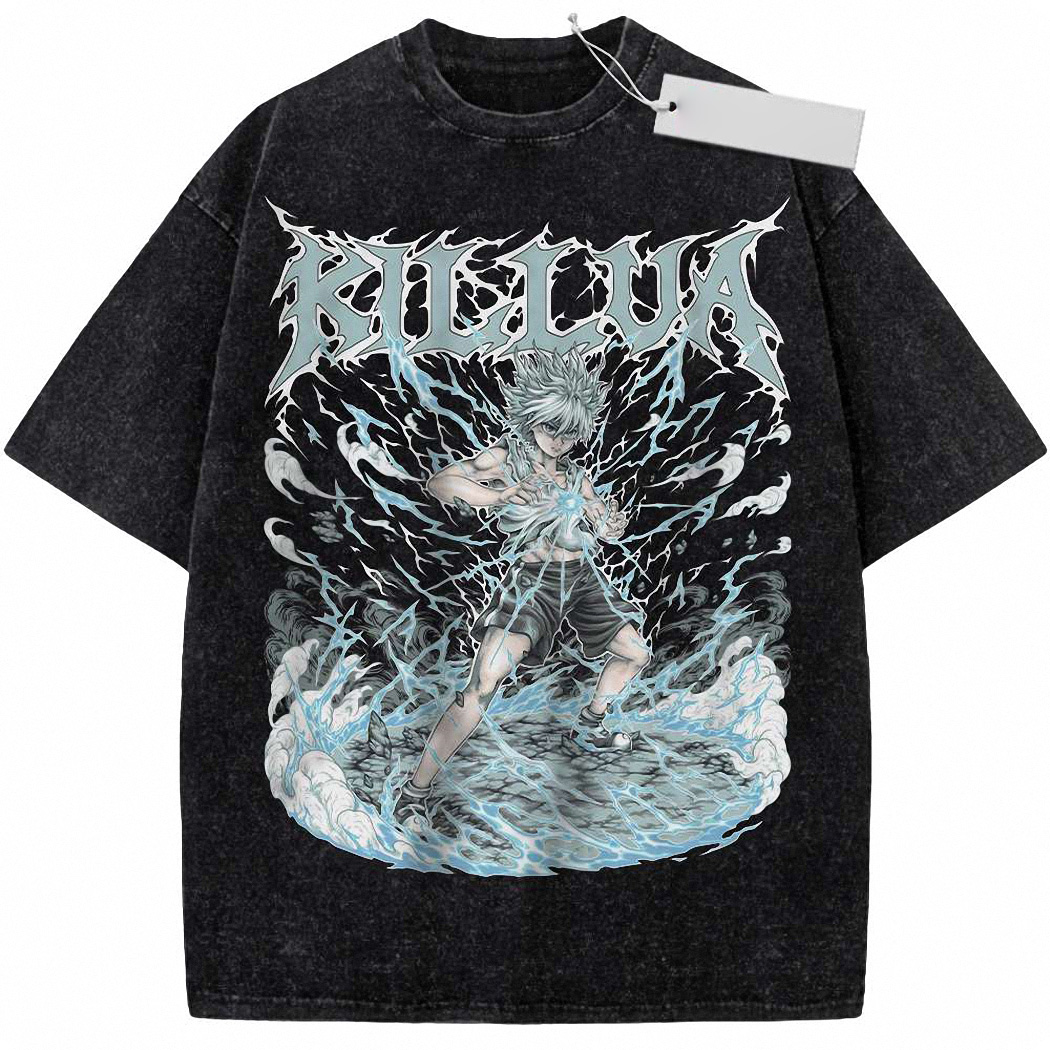 Killua Zoldyck Shirt, Hunter x Hunter Shirt, HxH Shirt, Anime Shirt, Vintage Tee 8