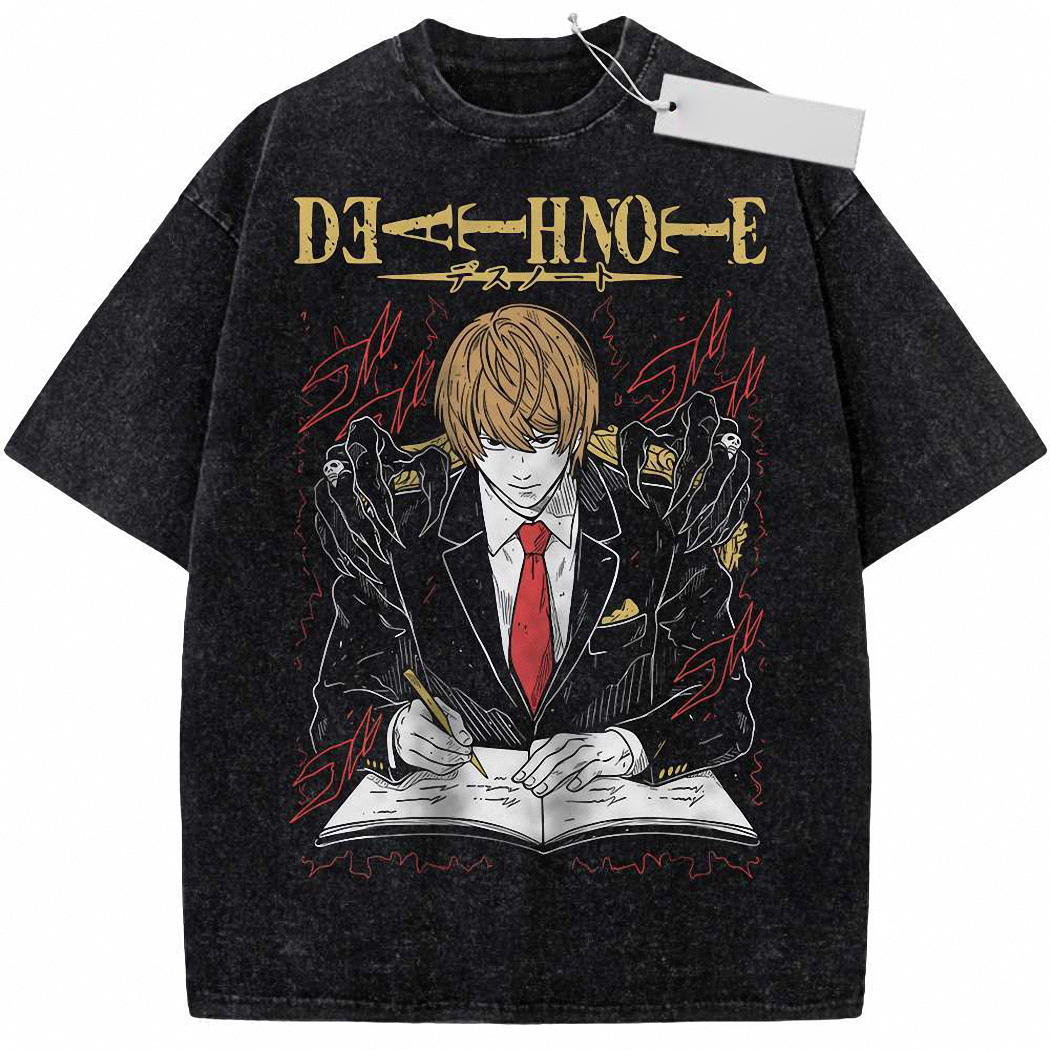 Kira - Light Yagami Shirt, Death Note Shirt, Anime Shirt, Vintage T-Shirt 6