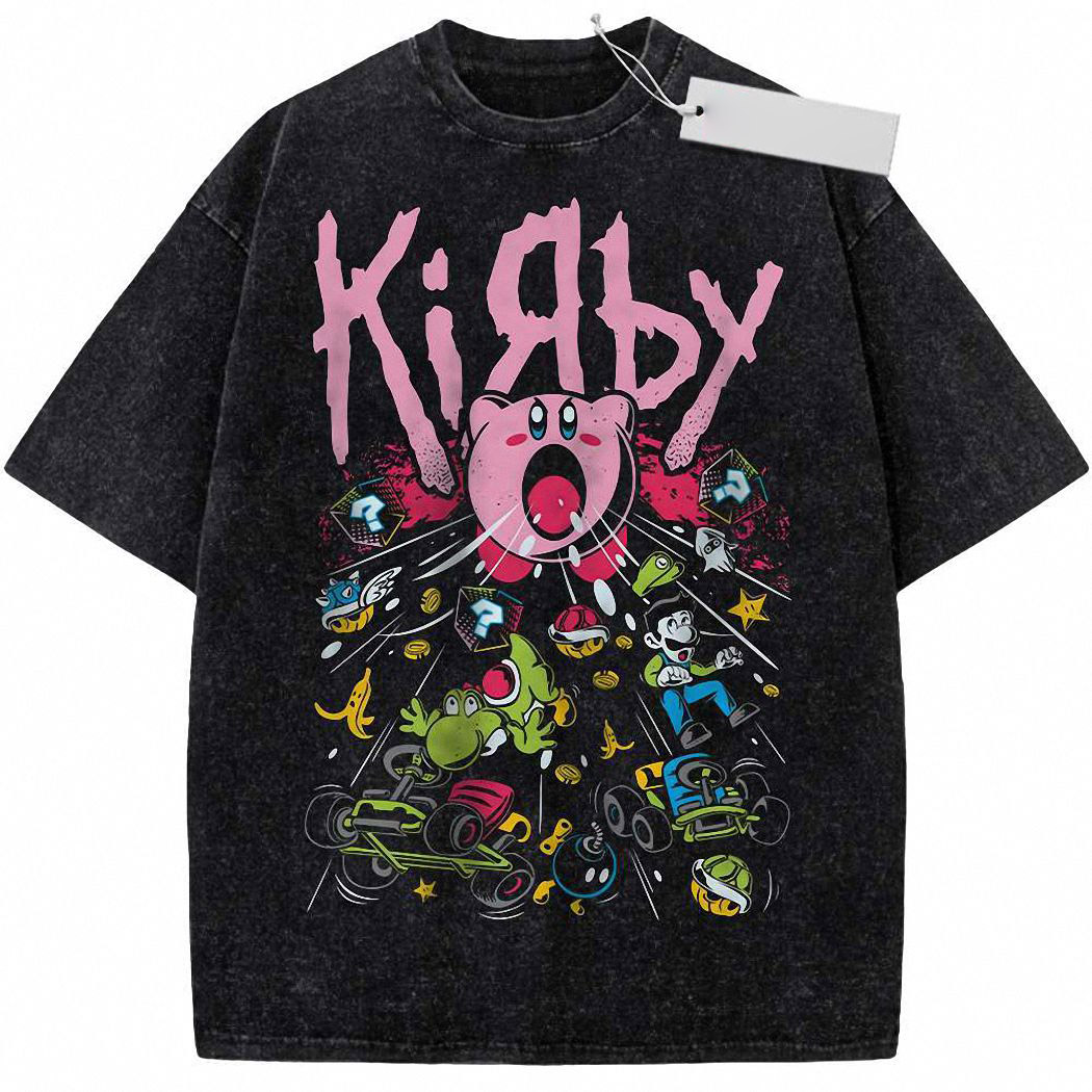 Kirby Shirt, Game Shirt, Vintage Tee 9