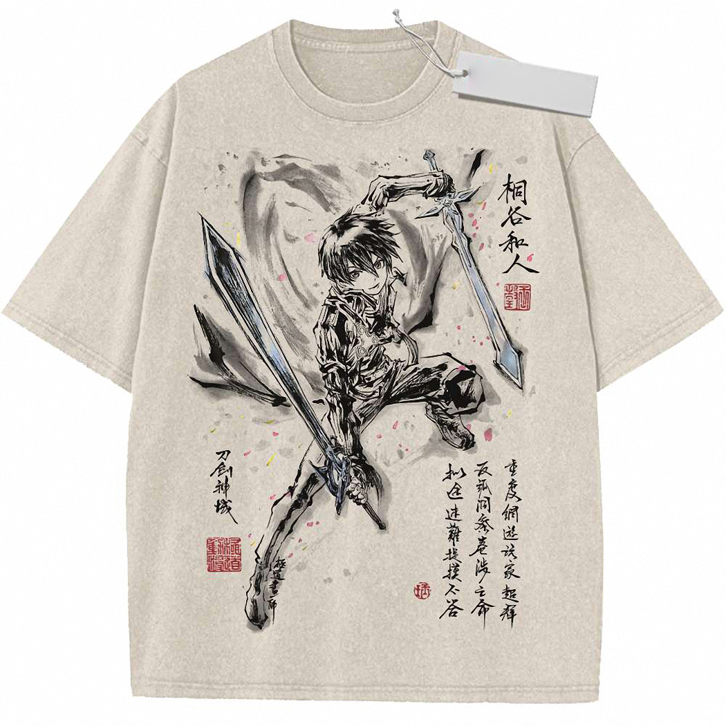 Kirito Shirt, Sword Art Online Shirt, SAO Shirt, Anime Shirt, Vintage Tee 6