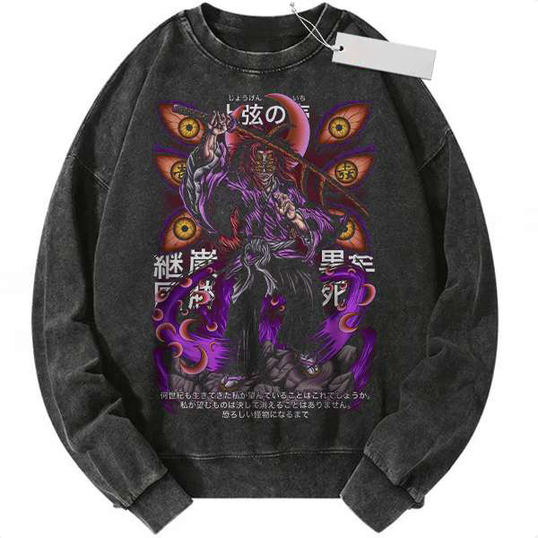 Anime Moon Breathing Kokushibo Shirt Vintage Style