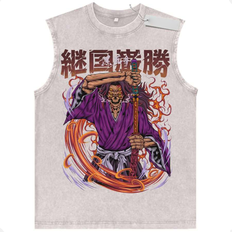 Yoriichi Tsugikuni Sun Breathing Demon Slayer Tank Top Vintage