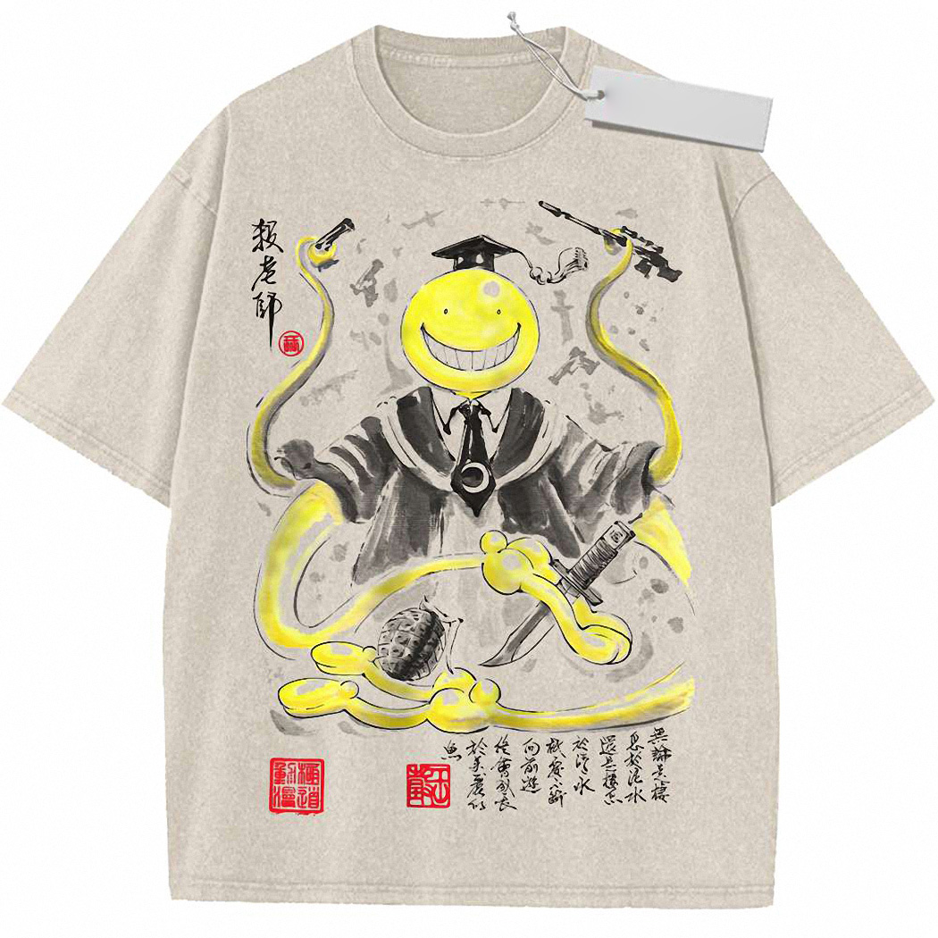 Korosensei Shirt, Assassination Classroom Shirt, Anime Shirt, Vintage Tee 8