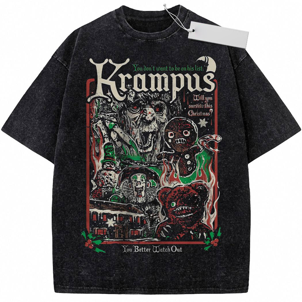 Krampus Shirt, Horror Movie Shirt, Halloween Shirt, Vintage Tee 6