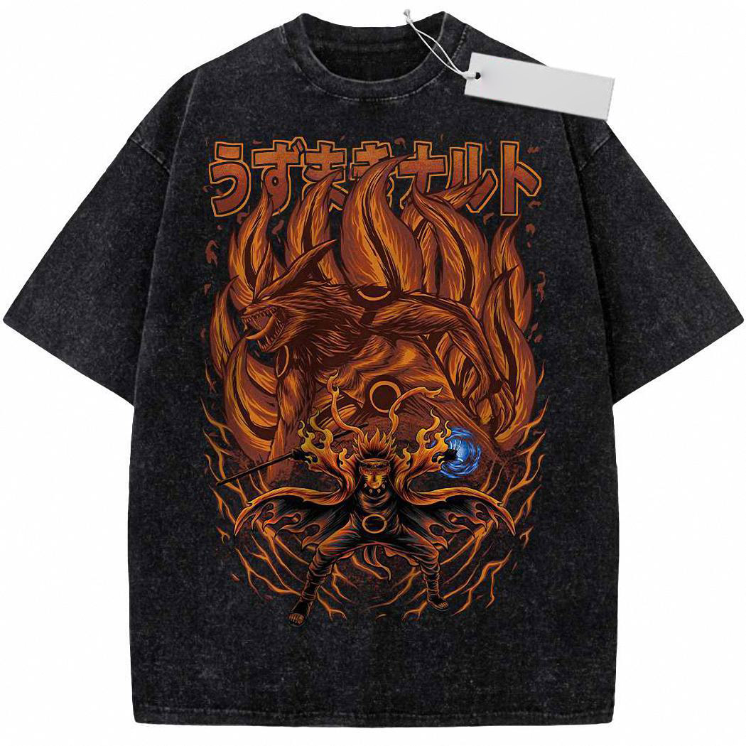 Kurama Shirt, Naruto Shirt, Anime Shirt, Vintage T-Shirt 3
