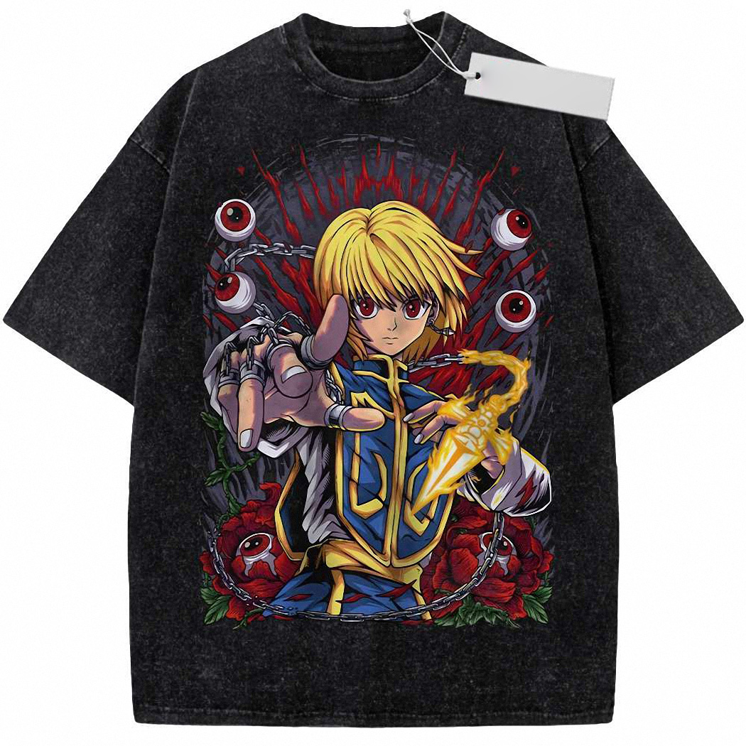 Kurapika Shirt, Hunter x Hunter Shirt, HxH Shirt, Anime Shirt, Vintage T-Shirt 4
