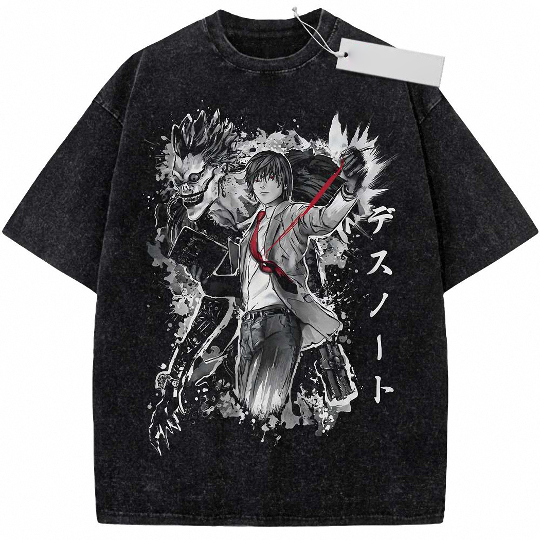 Light Yagami Shirt, Ryuk Shirt, Death Note Shirt, Anime Shirt, Vintage T-Shirt 1