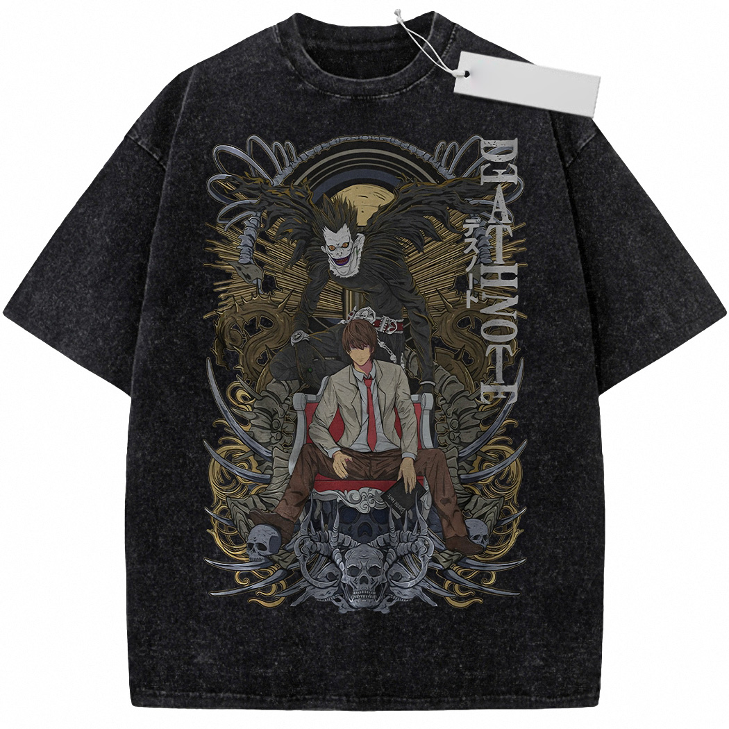 Light Yagami Shirt, Ryuk Shirt, Death Note Shirt, Anime Shirt, Vintage Tee 4