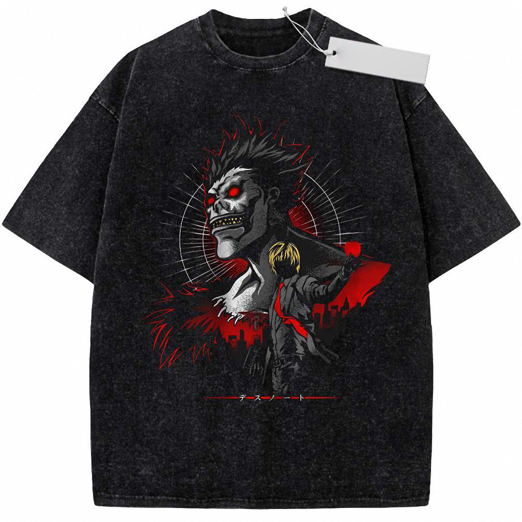 Light Yagami vs Ryuk Shirt, Death Note Shirt, Anime Shirt, Vintage T-Shirt 9