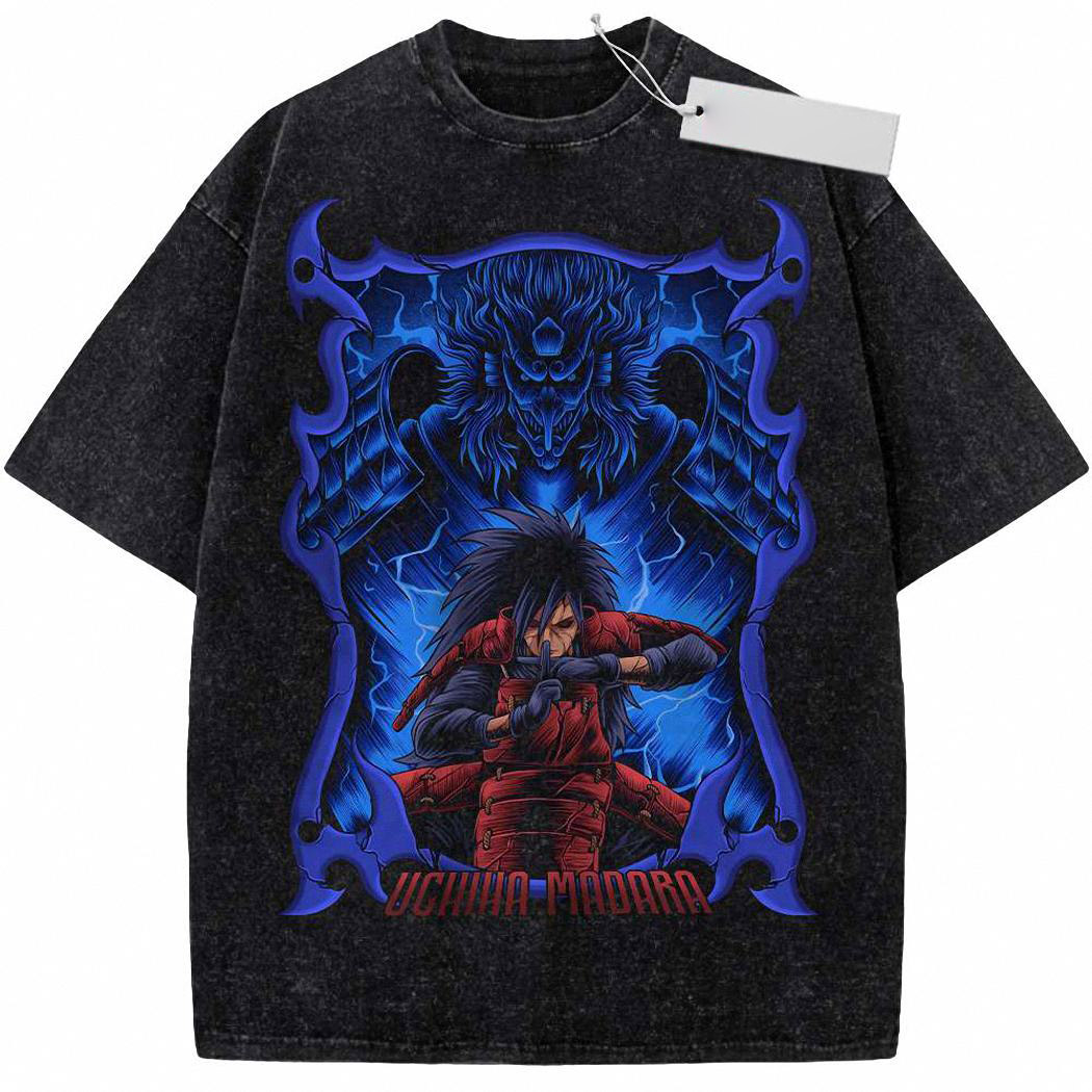 Madara Uchiha Shirt, Naruto Shirt, Anime Shirt, Vintage T Shirt 698