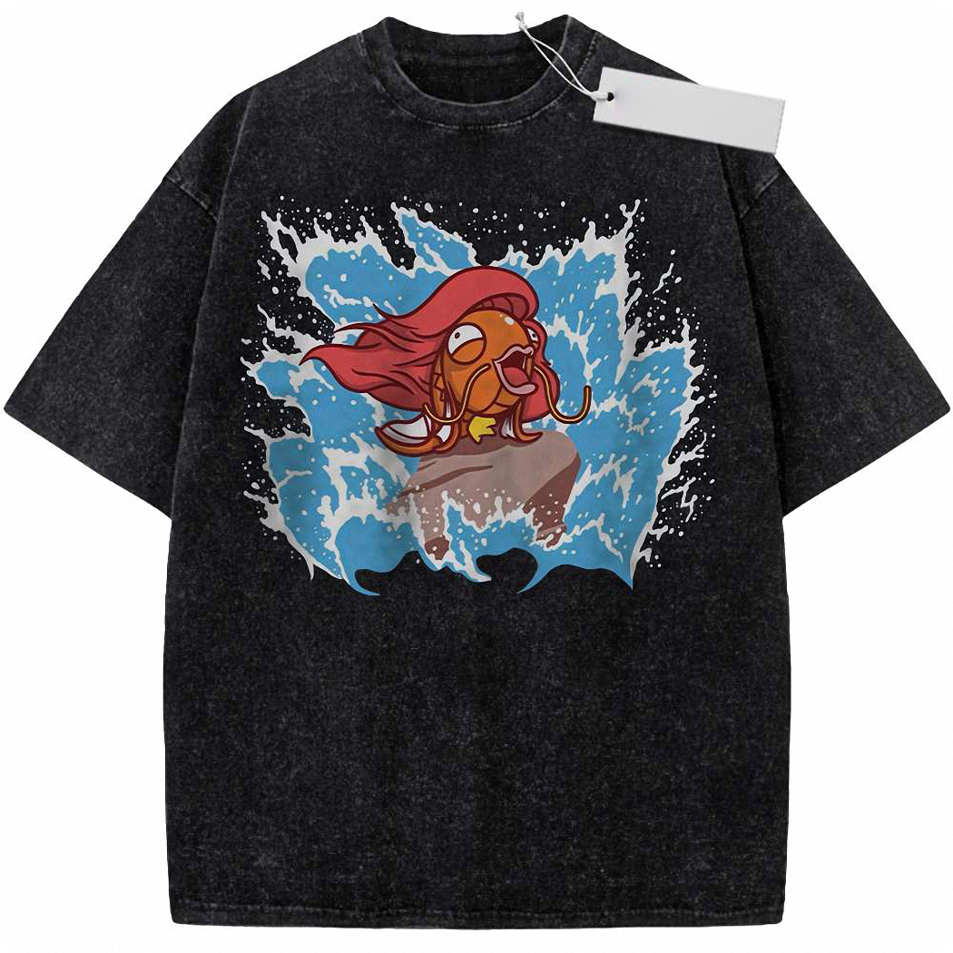 Magikarp x Ariel Shirt, Anime Shirt, Vintage Tee 4
