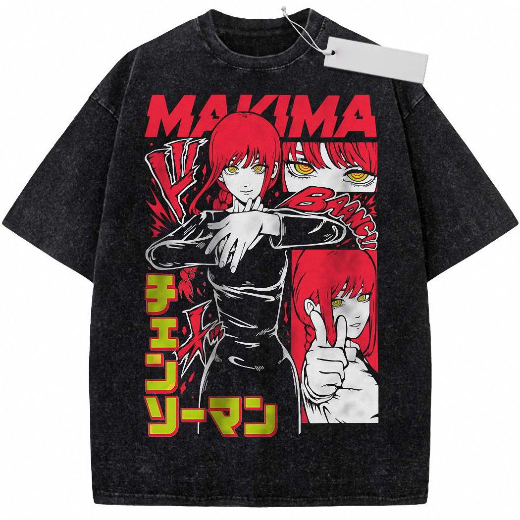 Makima Shirt, Chainsaw Man Shirt, Anime Shirt, Vintage T-Shirt 2