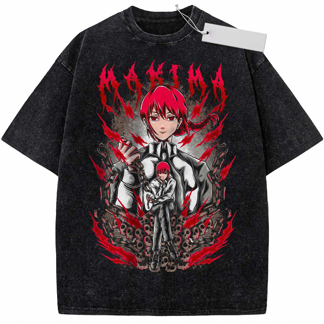 Makima Shirt, Chainsaw Man Shirt, Anime Shirt, Vintage T-Shirt 4