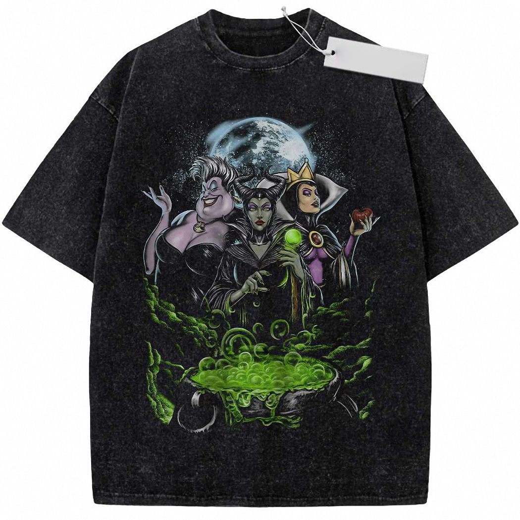 Maleficent Shirt, Evil Regina Shirt, Ursula Shirt, Villains Animated Shirt, Vintage T-Shirt 9