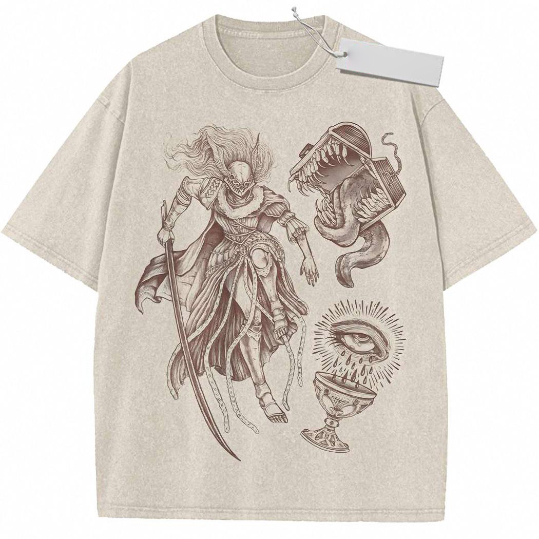 Malenia Blade of Miquella Shirt, Elden Ring Shirt, Game Shirt, Vintage Tee 5