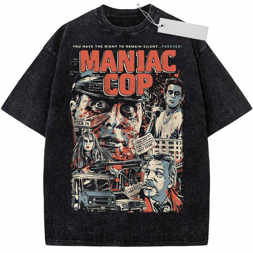 Maniac Cop Shirt, Halloween Shirt, Horror Movie Shirt, Vintage T-Shirt 7