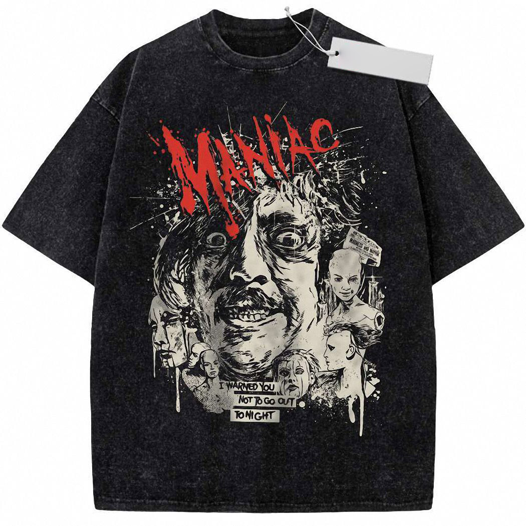 Maniac Shirt, Halloween Shirt, Horror Movie Shirt, Vintage T-Shirt 6