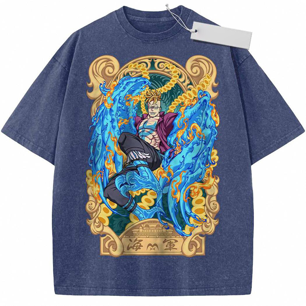 Marco Shirt, One Piece Shirt, Anime Shirt, Vintage Tee 9