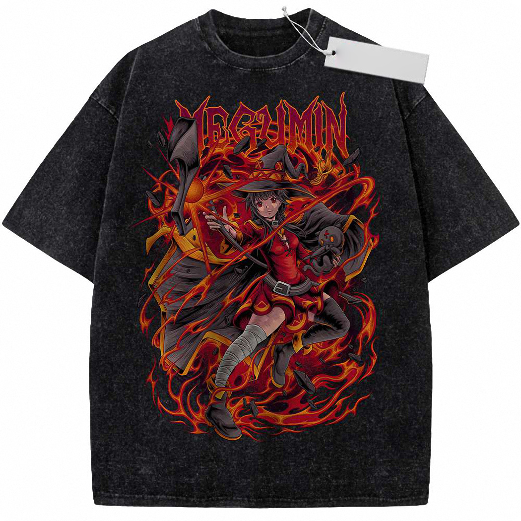 Megumin Shirt, Konosuba Shirt, Anime Shirt, Vintage Tee 4