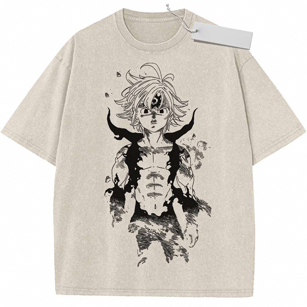 Meliodas Shirt, Seven Deadly Sins Shirt, Anime Shirt, Vintage T-Shirt 7