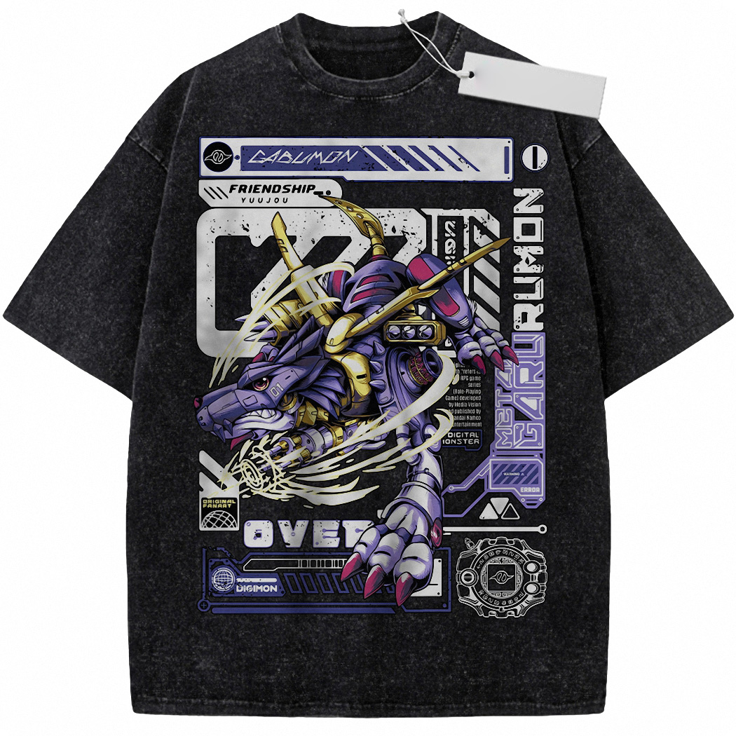 Metal Garurumon Shirt, Digimon Shirt, Anime Shirt, Vintage Tee 4