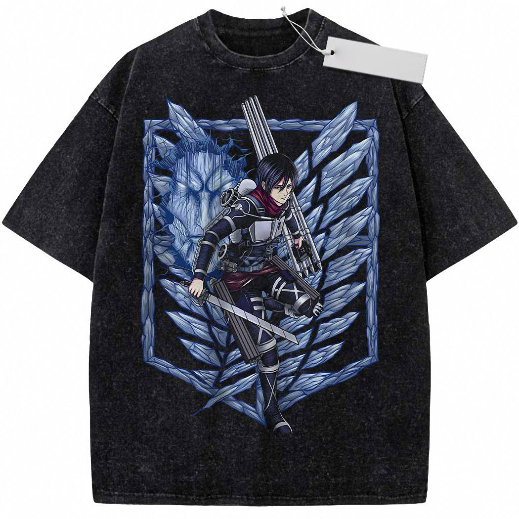 Mikasa Ackerman Shirt, Attack On Titan Shirt, AOT Shirt, Anime Shirt, Vintage T-Shirt 1