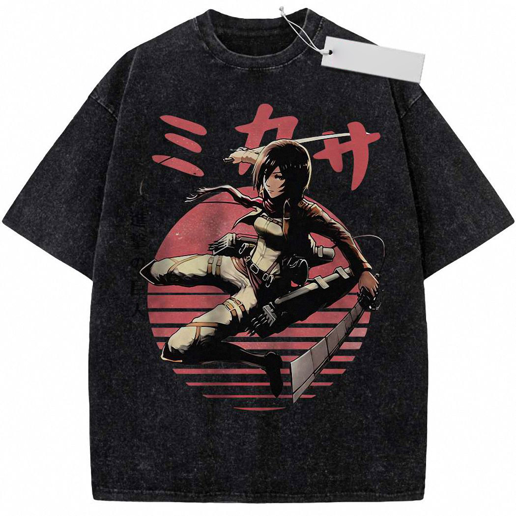 Mikasa Ackerman Shirt, Attack on Titan Shirt, AOT Shirt, Anime Shirt, Vintage Tee 1