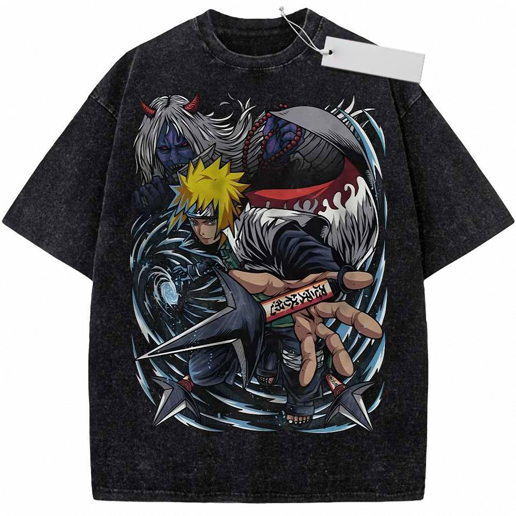 Minato Namikaze Shirt, Naruto Shirt, Anime Shirt, Vintage Tee 832