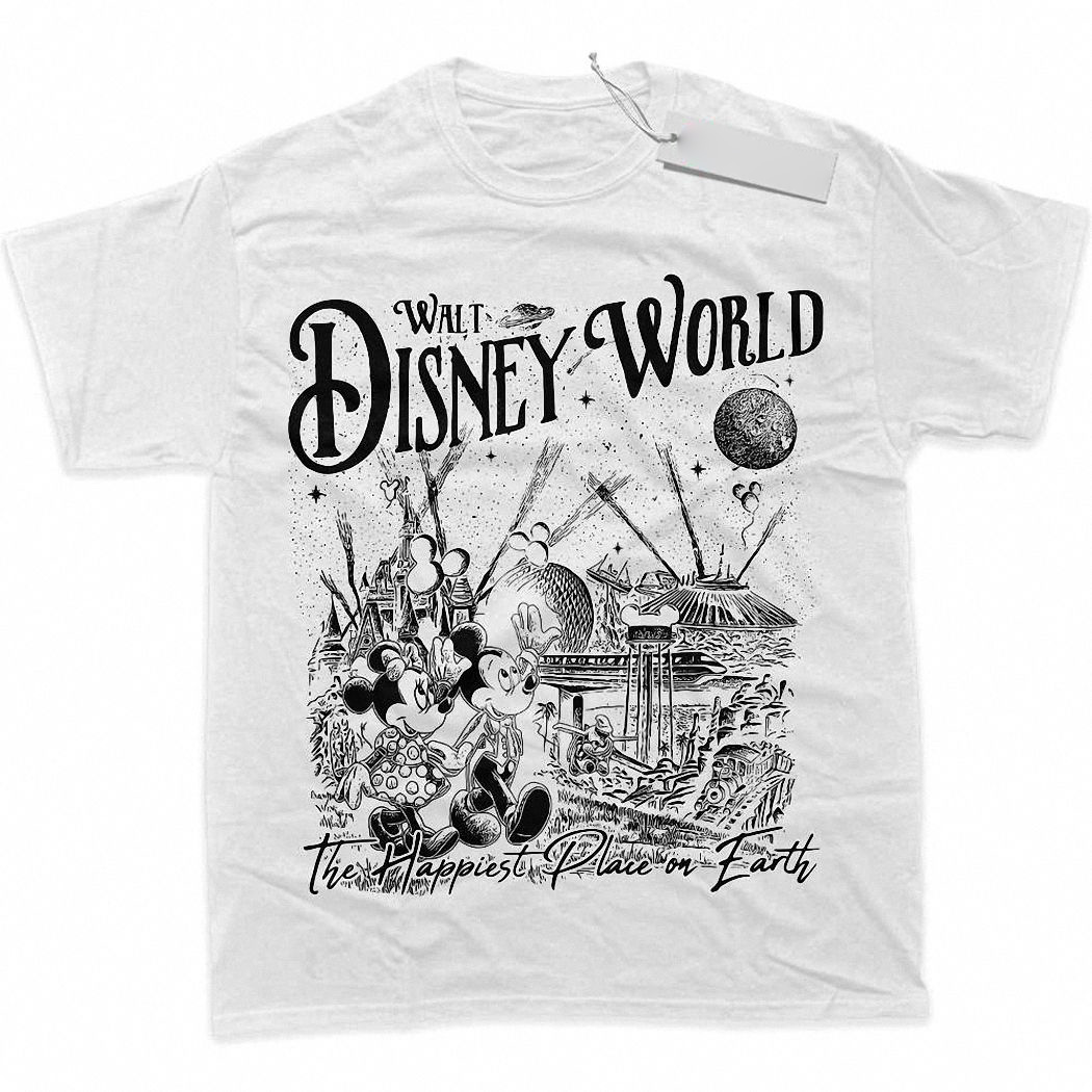 Minie and Mickey Mouse Shirt, Disney Shirt, Cartoon Shirt, Graphic T-Shirt 1