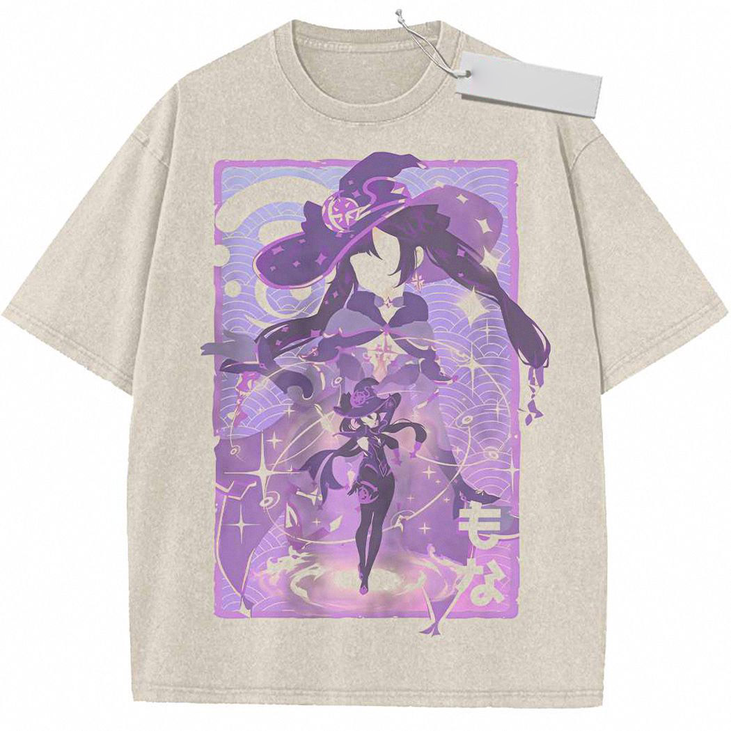 Mona Shirt, Genshin Impact Shirt, Game Shirt, Vintage T-Shirt 3