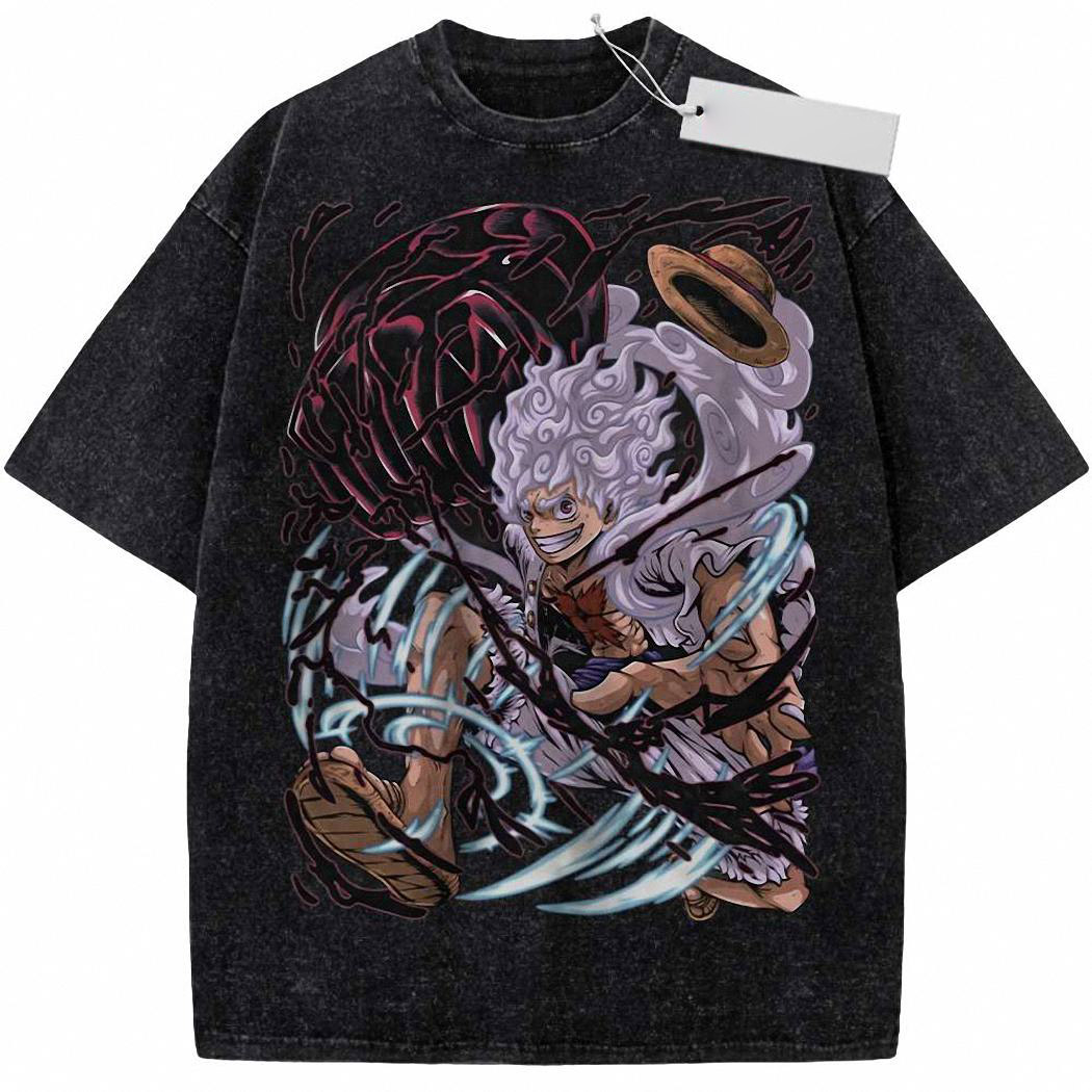 Monkey D Luffy Shirt, God Nika Shirt, One Piece Shirt, Anime Shirt, Vintage T-Shirt 6