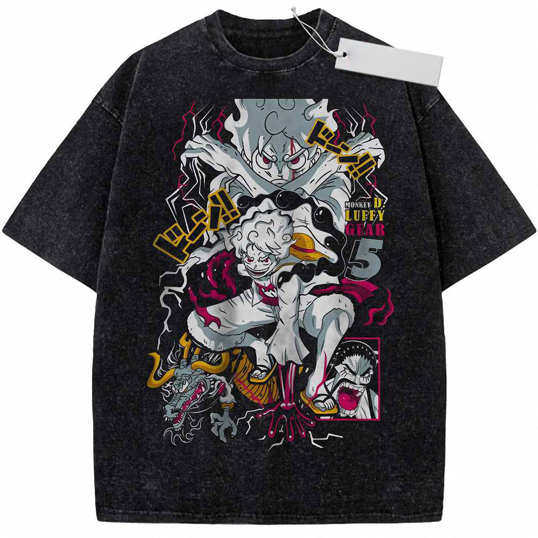 Monkey D Luffy Shirt, Luffy Gear 5 Shirt, One Piece Shirt, Anime Shirt, Vintage Tee 5