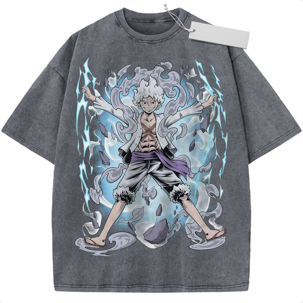 Monkey D Luffy Shirt, One Piece Anime Vintage Tee