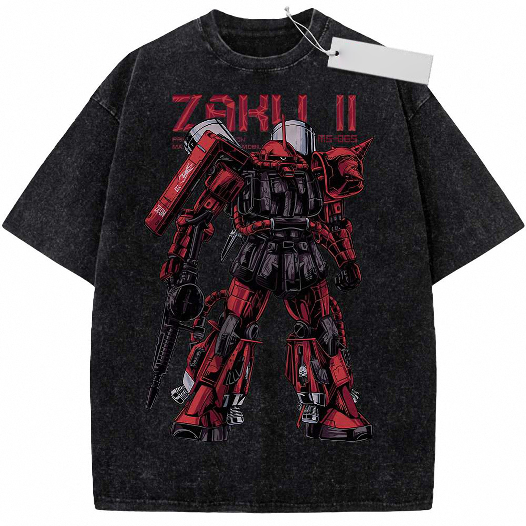MS-06S Zaku II Shirt, The Gundam Shirt, Anime Shirt, Vintage Tee 6