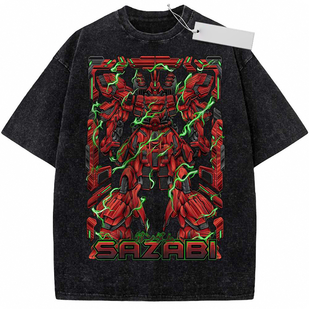 MSN-04 Sazabi Shirt, The Gundam Shirt, Anime Shirt, Vintage T-Shirt 1
