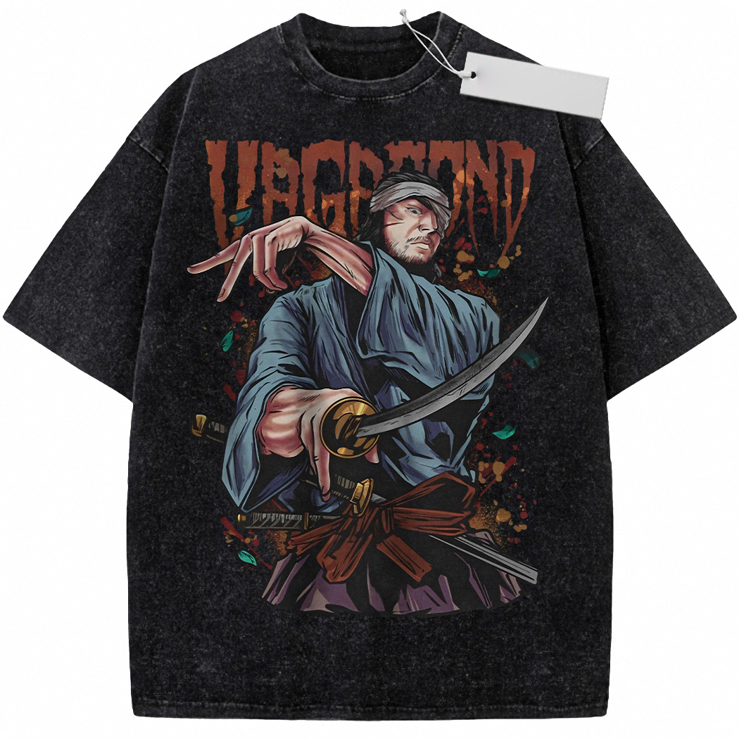 Musashi Miyamoto Shirt, Vagabond Shirt, Anime Shirt, Vintage T-Shirt 8
