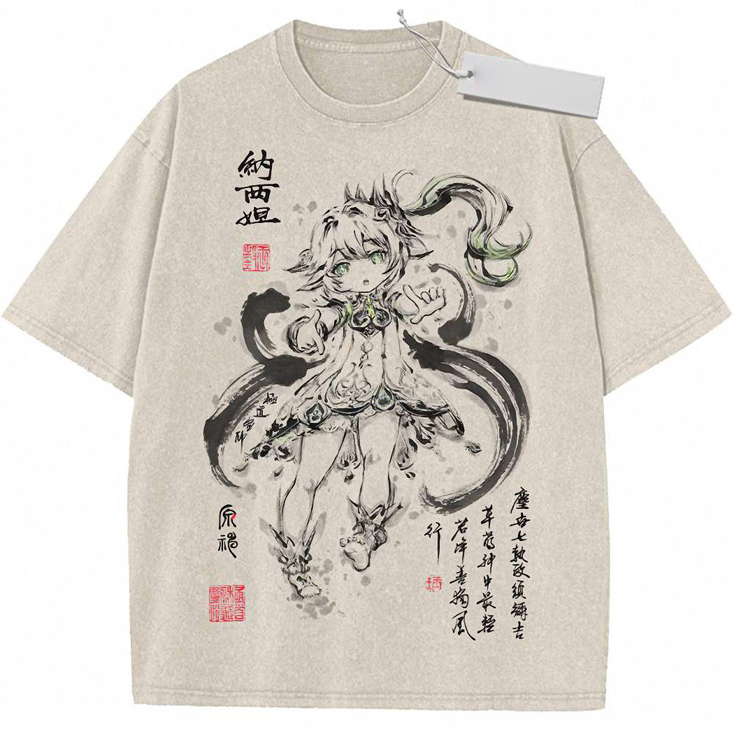 Nahida Shirt, Genshin Impact Shirt, Game Shirt, Vintage T-Shirt 6