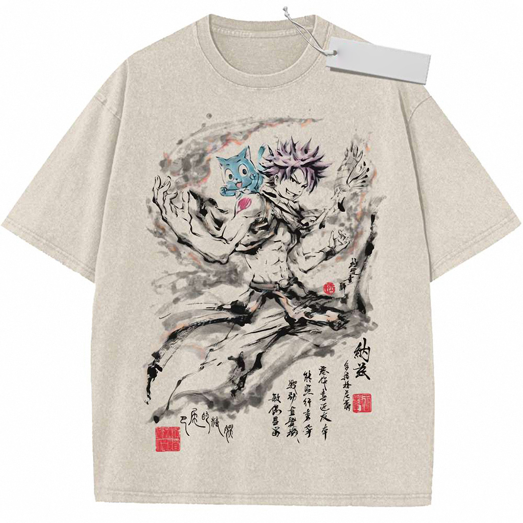 Natsu Dragneel Shirt, Fairy Tail Shirt, Anime Shirt, Vintage T-Shirt 1