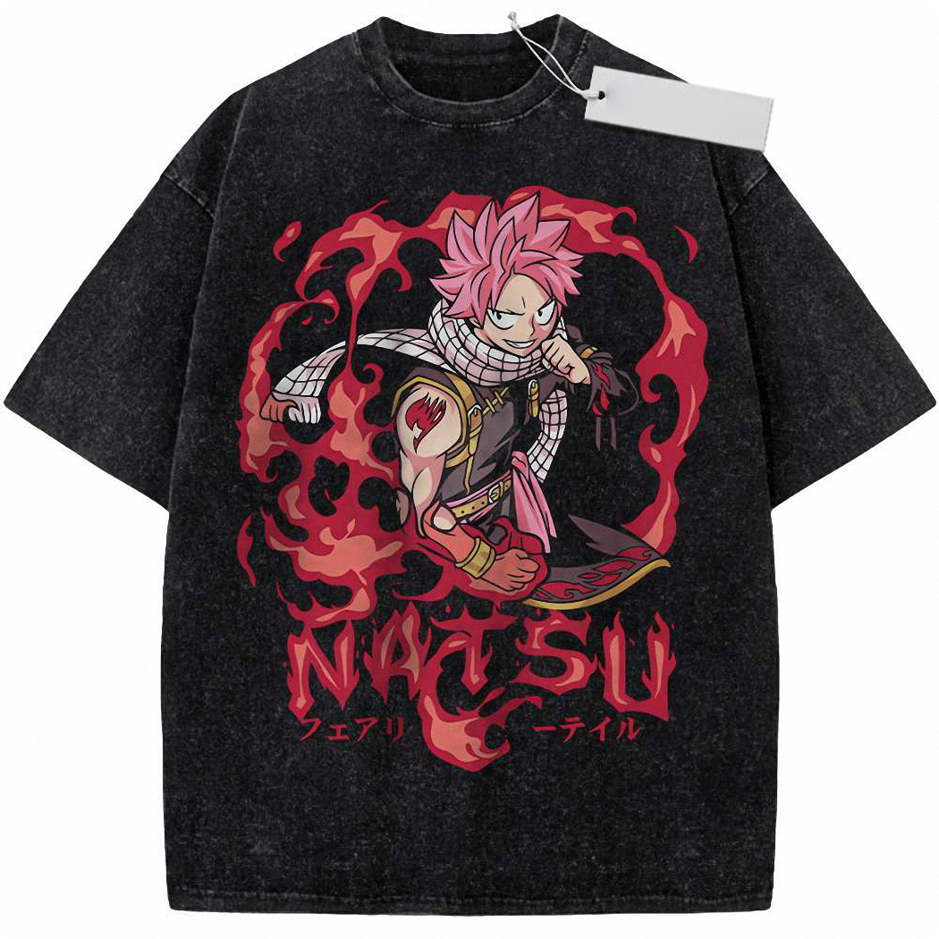 Natsu Dragneel Shirt, Fairy Tail Shirt, Anime Shirt, Vintage Tee 5