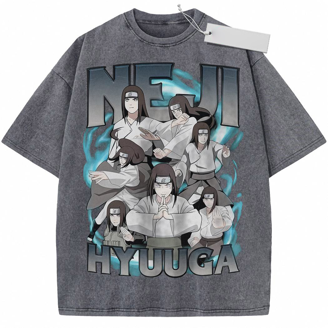 Neji Hyuga Shirt, Naruto Shirt, Anime Shirt, Vintage T-Shirt 8