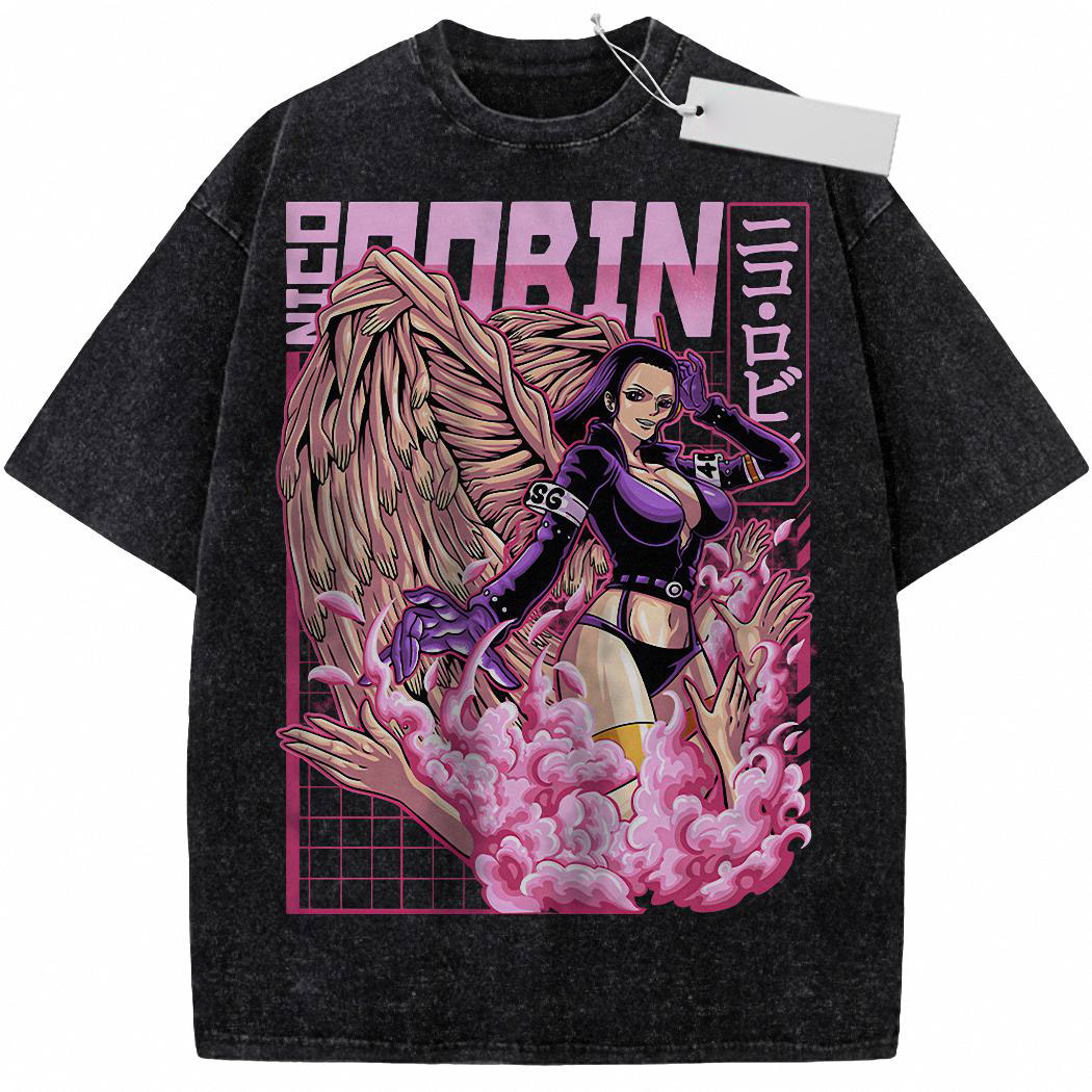 Nico Robin Shirt, One Piece Shirt, Anime Shirt, Vintage Tee 4
