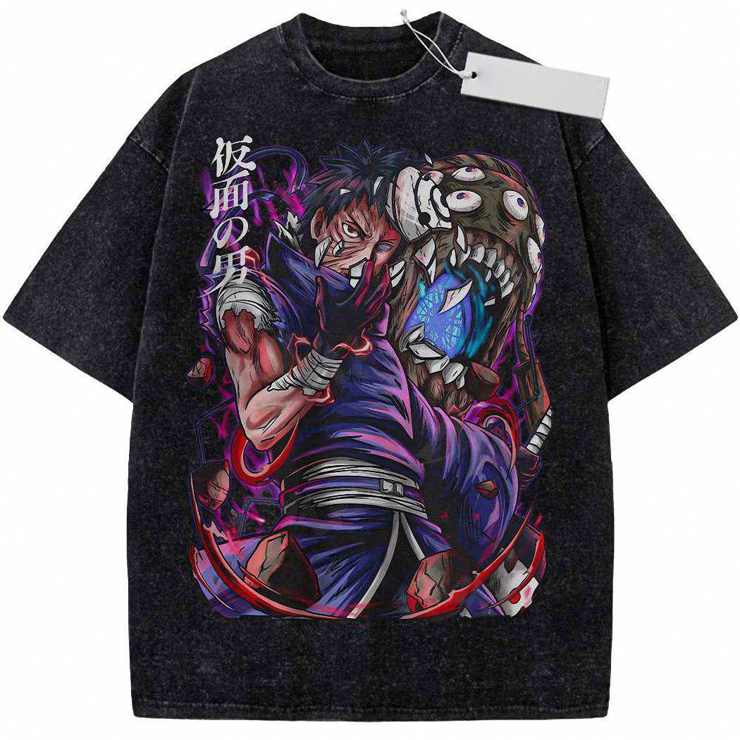 Obito Uchiha Shirt, Naruto Shirt, Anime Shirt, Vintage T Shirt 801