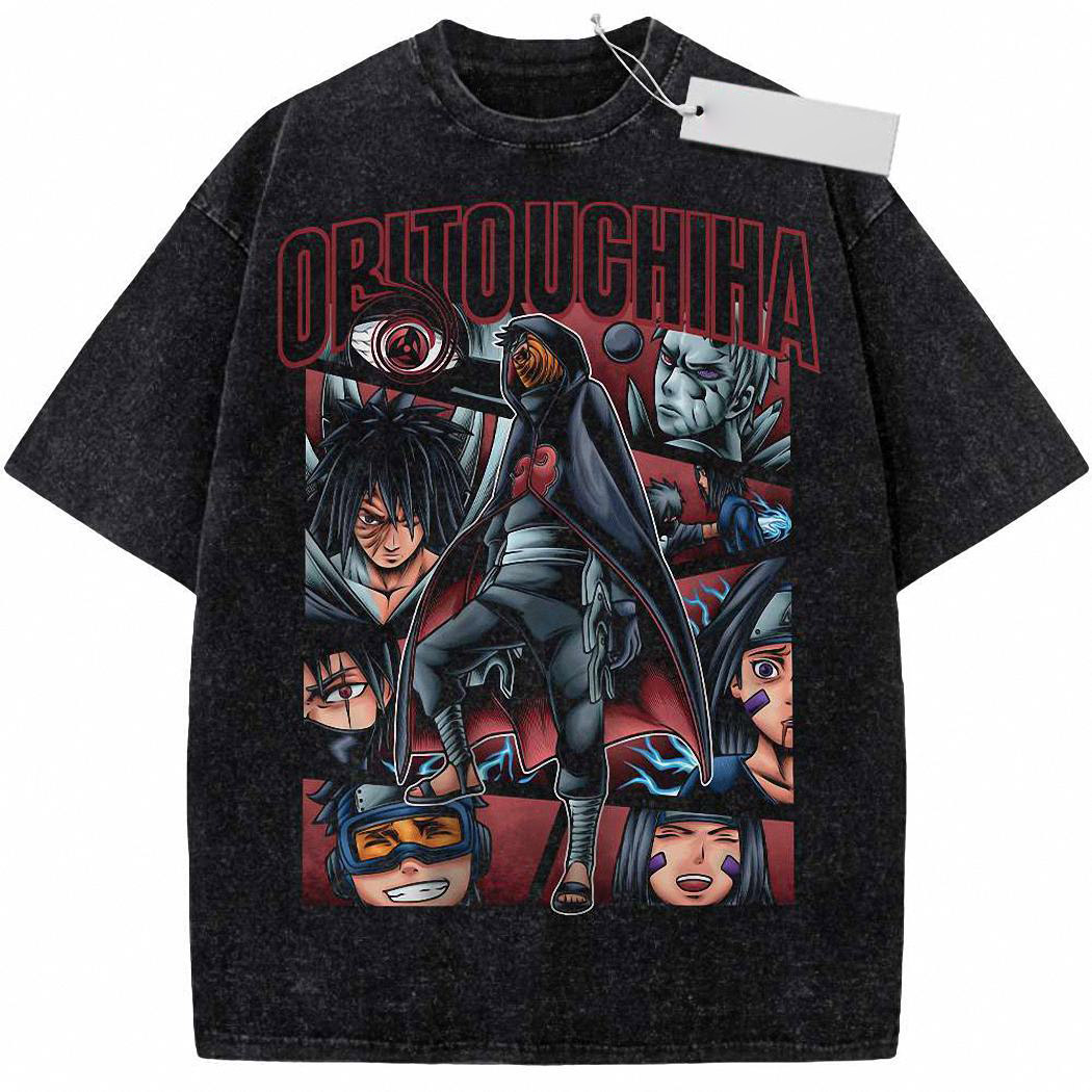 Obito Uchiha Shirt, Naruto Shirt, Anime Shirt, Vintage T Shirt 549
