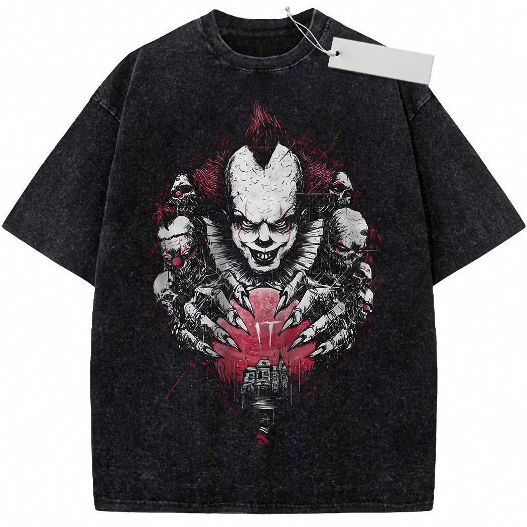 Pennywise Shirt, IT Shirt, Halloween Shirt, Horror Movie Shirt, Vintage T-Shirt 2